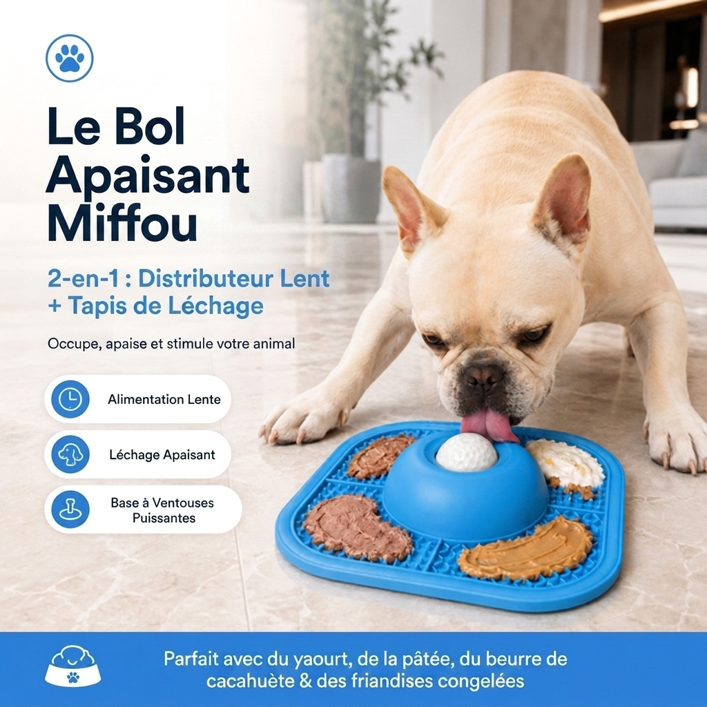 Bol Apaisant Miffou - Apaisez enfin votre animal anxieux et hyperactif